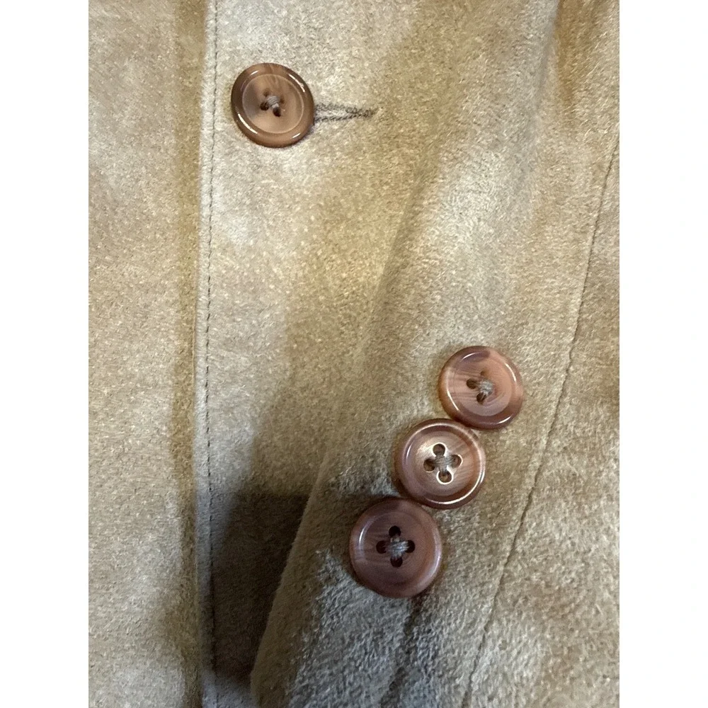 Vintage Tan Suede Leather Jacket Western Ranchwear Cowboy Blazer Quite Luxury XL